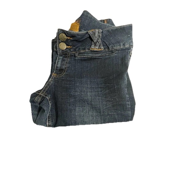 Crest Jeans Women’s Capri Pants Dark Wash Stretch Denim Size 14 Mid Rise - Picture 5 of 15